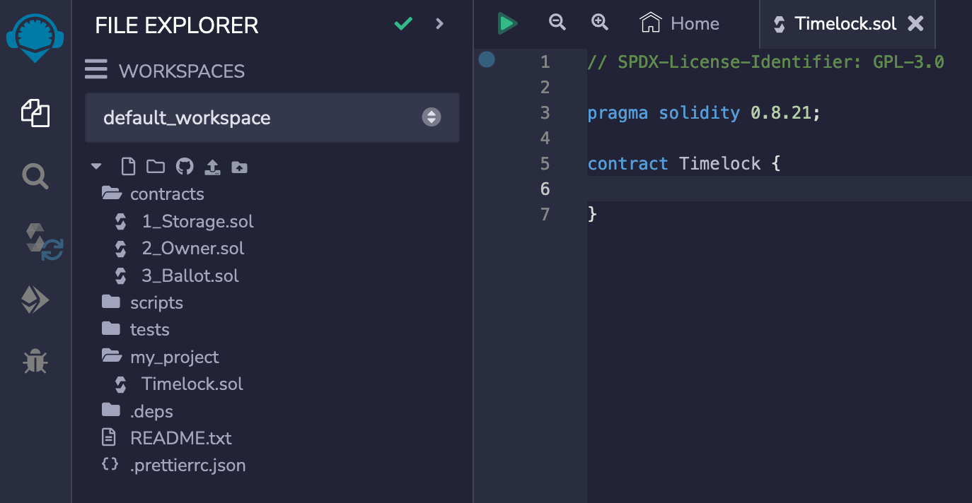 "Define Timelock contract"