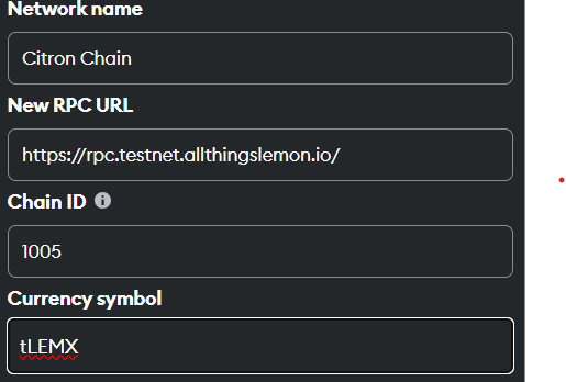 "Citron Chain Config"