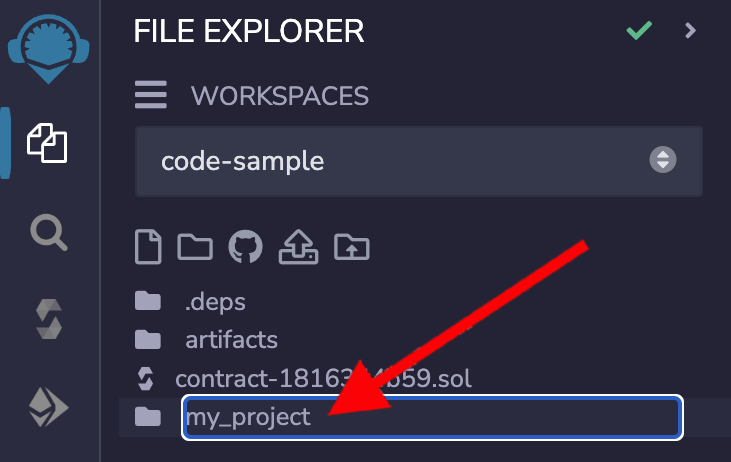 "Naming the new folder"
